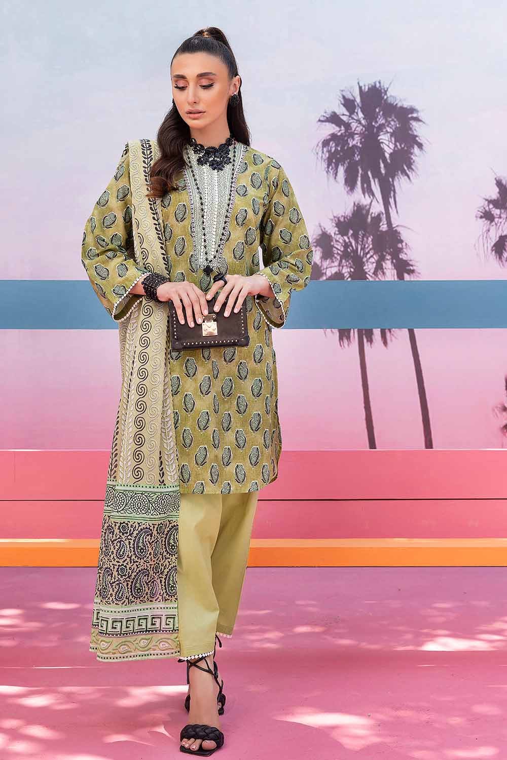 Gul Ahmed 2PC Lawn Printed Unstitched Suit TL-32080 A