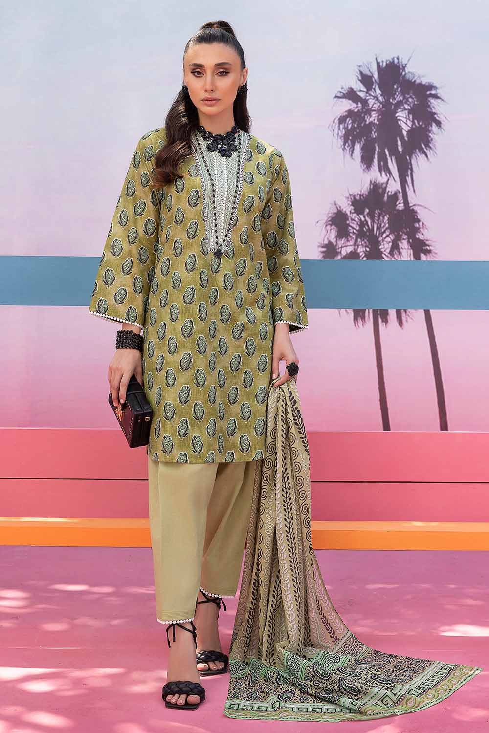 Gul Ahmed 2PC Lawn Printed Unstitched Suit TL-32080 A