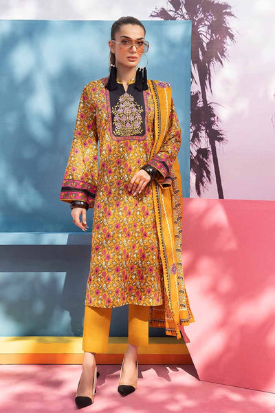 Gul Ahmed 2PC Embroidered Printed Lawn Unstitched Suit TL-32081