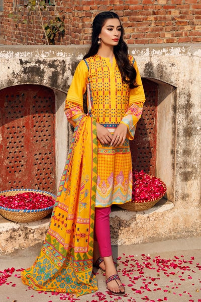 Gul Ahmed 2 Piece Unstitched Lawn Printed Suit TL-334-B