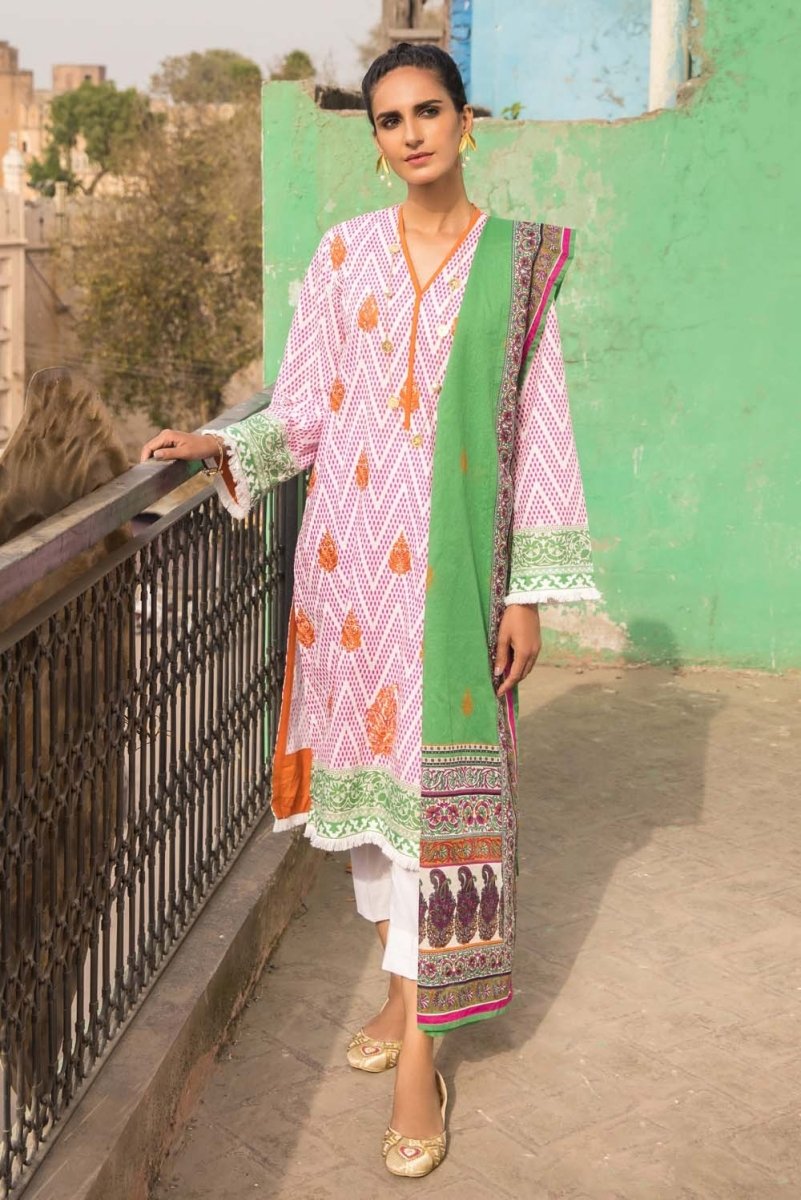 Gul Ahmed 2PC Unstitched Lawn Suit TL-338