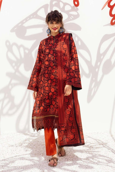 Gul Ahmed 2 Piece Unstitched Lawn Printed Embroidered Suit TL-350-A