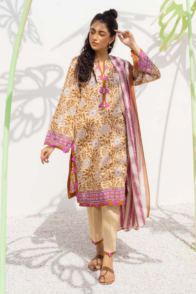 Gul Ahmed 2 Piece Unstitched Lawn Printed Suit TL-353-A