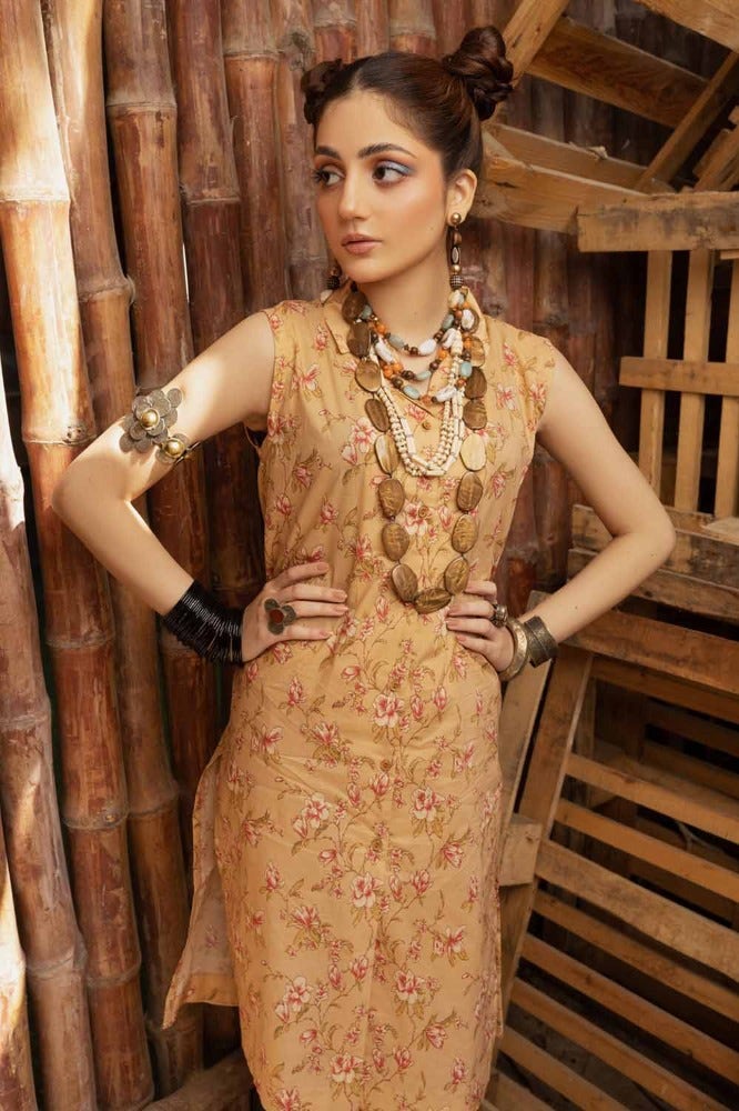 Gul Ahmed 2PC Printed Unstitched Lawn Suit TL-42006