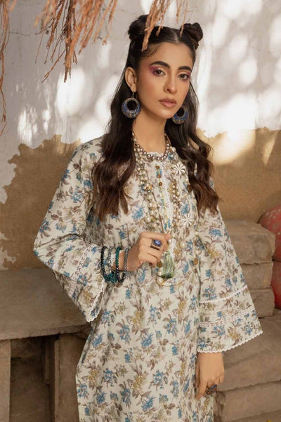 Gul Ahmed 2PC Printed Lawn Unstitched Suit with Croatia Laces TL-42010