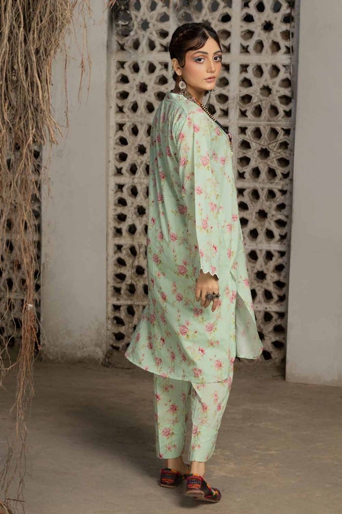 Gul Ahmed 2PC Printed Lawn Unstitched Suit with Croatia Laces TL-42011