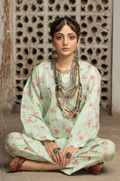 Gul Ahmed 2PC Printed Lawn Unstitched Suit with Croatia Laces TL-42011