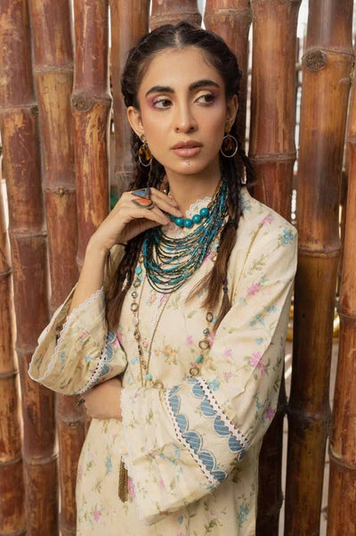 Gul Ahmed 2PC Printed Lawn Unstitched Suit with Croatia Laces TL-42013
