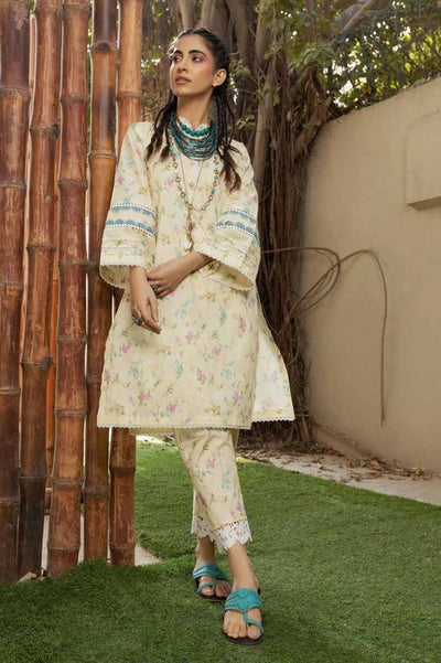 Gul Ahmed 2PC Printed Lawn Unstitched Suit with Croatia Laces TL-42013