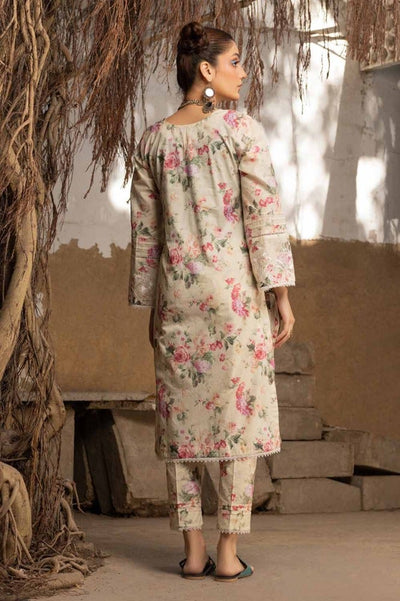 Gul Ahmed 2PC Embroidered Printed Lawn Unstitched Suit with Croatia Laces TL-42014
