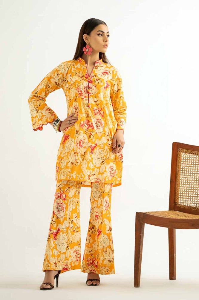 Gul Ahmed 2PC Printed Unstitched Lawn Suit TL-42017