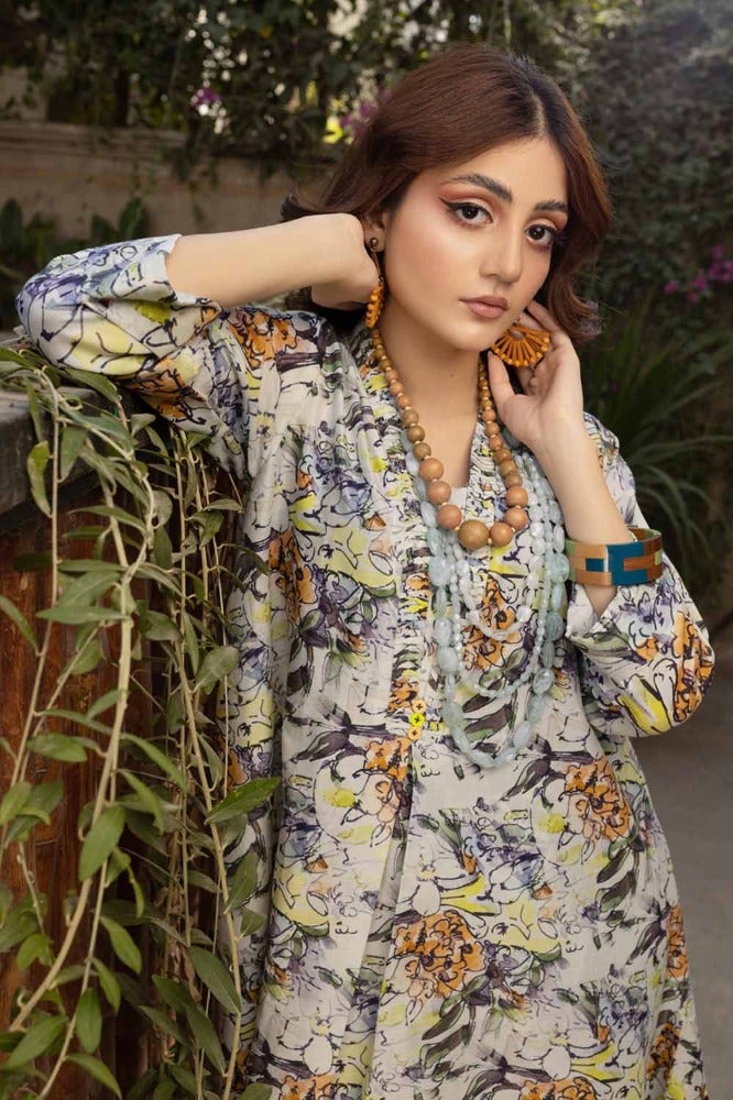 Gul Ahmed 2PC Printed Unstitched Lawn Suit TL-42019