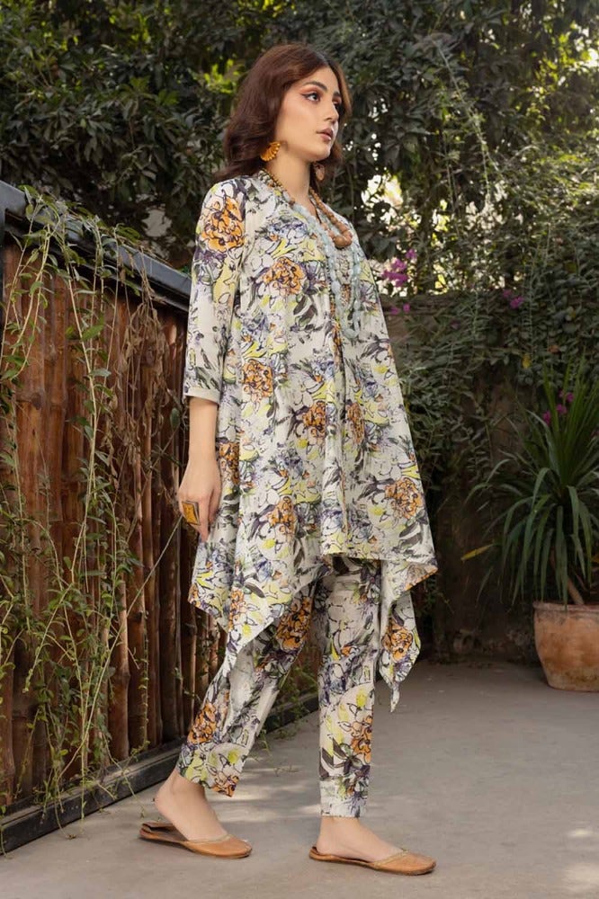Gul Ahmed 2PC Printed Unstitched Lawn Suit TL-42019