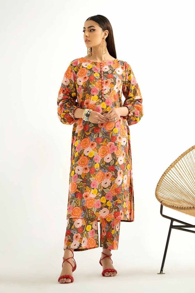 Gul Ahmed 2PC Printed Unstitched Lawn Suit TL-42027