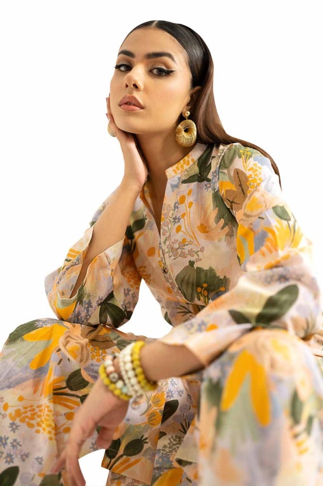 Gul Ahmed 2PC Printed Unstitched Lawn Suit TL-42028