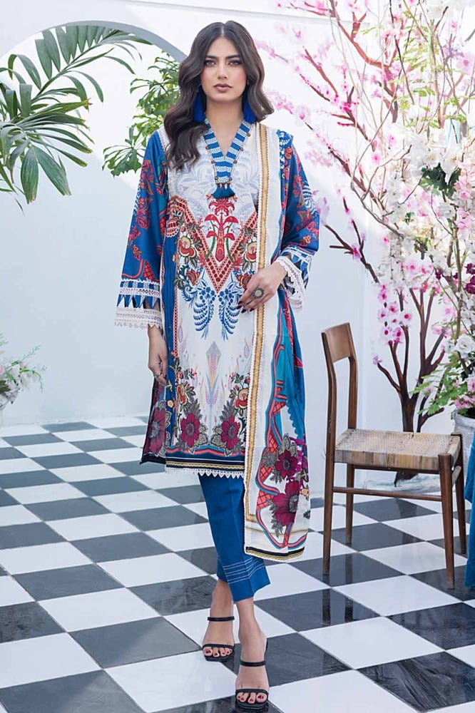 Gul Ahmed 2PC Printed Unstitched Lawn Suit TL-42033