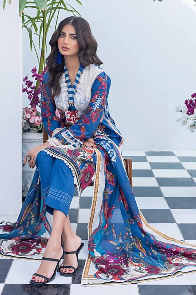 Gul Ahmed 2PC Printed Unstitched Lawn Suit TL-42033