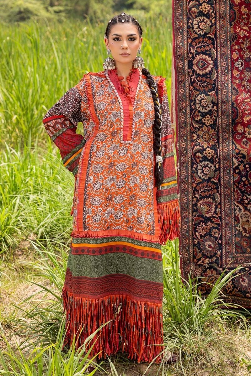 Gul Ahmed 2 Piece Unstitched Printed Lawn Suit TL-52146