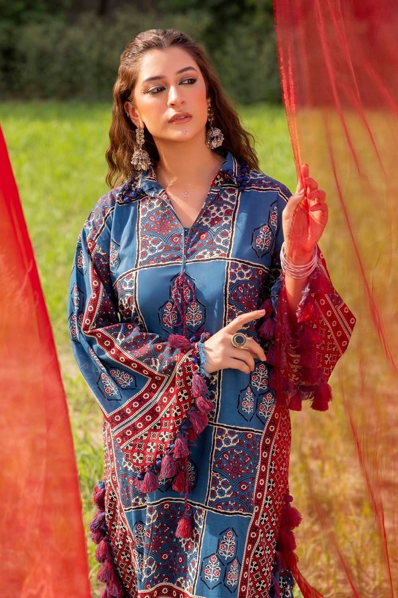 Gul Ahmed 2 Piece Unstitched Printed Lawn Suit TL-52147