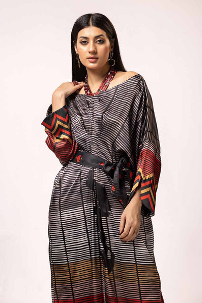 Gul Ahmed 2PC Unstitched Printed Silk Suit TS-42010