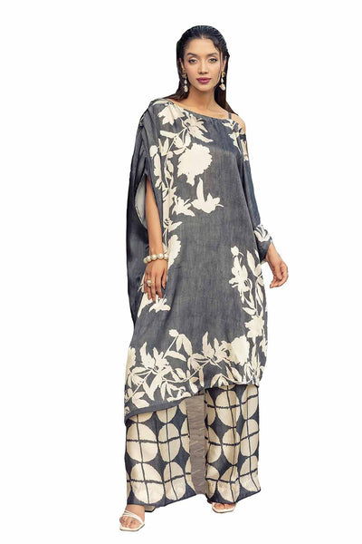 Gul Ahmed 2PC Unstitched Printed Silk Suit TS-42011