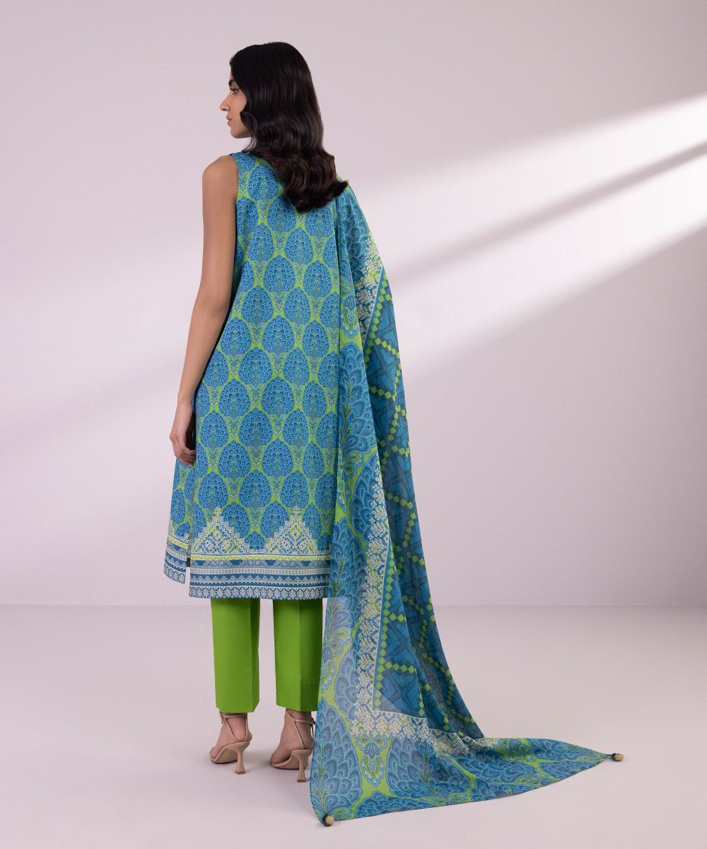 Sapphire 3 Piece Stitched Printed Lawn Suit - U2D-DY24V3-5