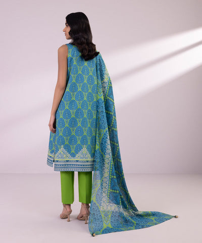 Sapphire 3 Piece Stitched Printed Lawn Suit - U2D-DY24V3-5