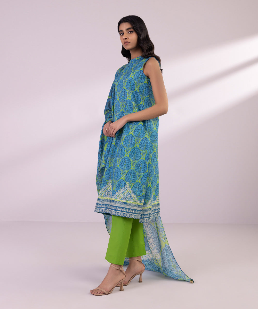 Sapphire 3 Piece Stitched Printed Lawn Suit - U2D-DY24V3-5