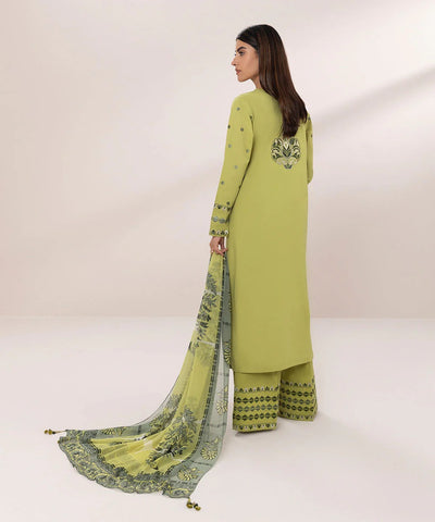 Sapphire 3 Piece Stitched Embroidered Lawn Suit - U3PE-DY24V2-13