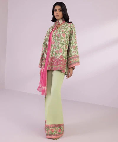 Sapphire 3 Piece Stitched Embroidered Lawn Suit - U3PE-DY24V3-11