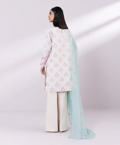 Sapphire 3 Piece Stitched Embroidered Jacquard Suit - U3PE-JQ24V2-8