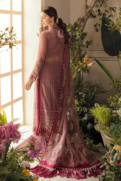 Afrozeh 3 Piece Stitched Net Embroidered Suit - VALENTINA