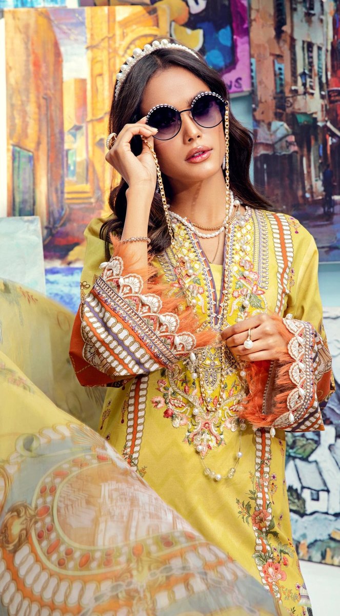 Anaya By Kiran Chaudhry 3 Piece Unstitched Lawn Suit - VL21-03-A-JESSICA