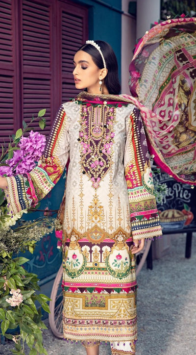 Anaya By Kiran Chaudhry 3 Piece Unstitched Lawn Suit - VL21-10-B-DELILA