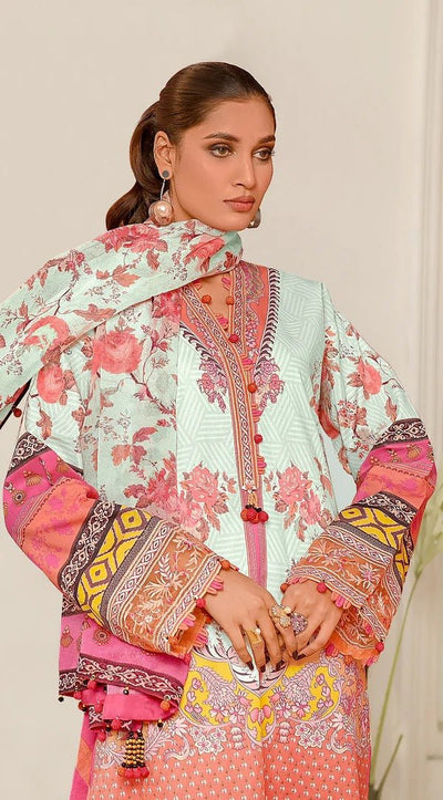 Anaya 3 Piece Unstitched Digital Printed Lawn Suit - VP23-03-TALIA