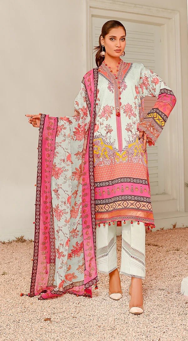 Anaya 3 Piece Unstitched Digital Printed Lawn Suit - VP23-03-TALIA