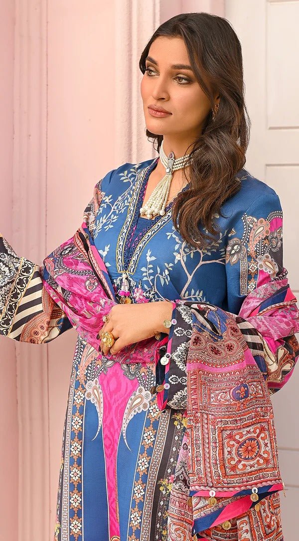 Anaya 3 Piece Unstitched Digital Printed Lawn Suit - VP23-06-RAMALA