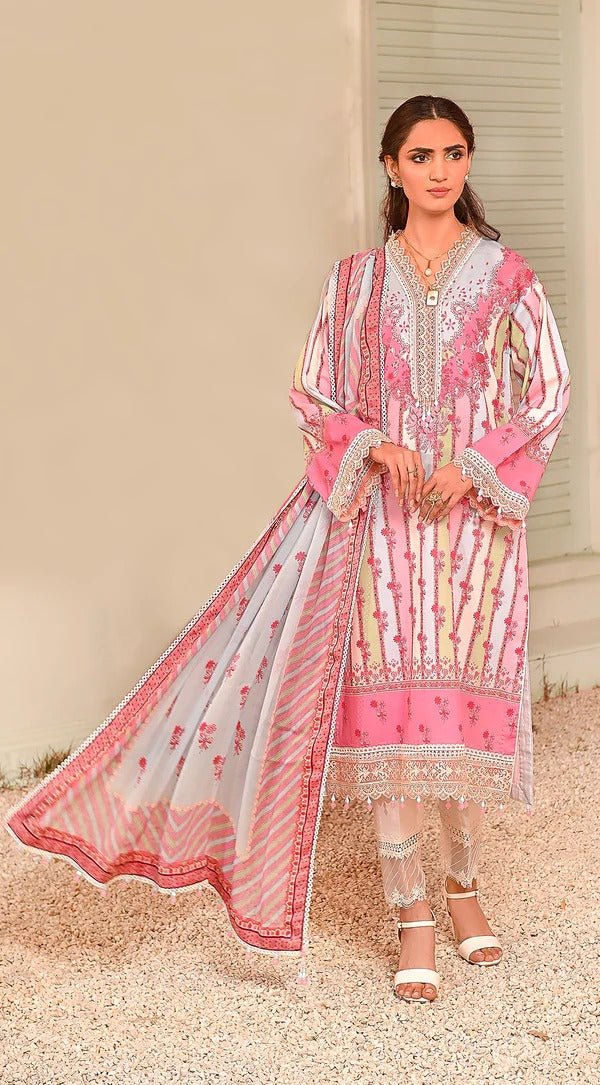 Anaya 3 Piece Unstitched Digital Printed Lawn Suit - VP23-07-EVANA