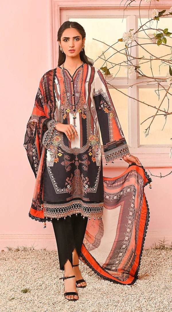 Anaya 3 Piece Unstitched Digital Printed Lawn Suit - VP23-08-VAANYA