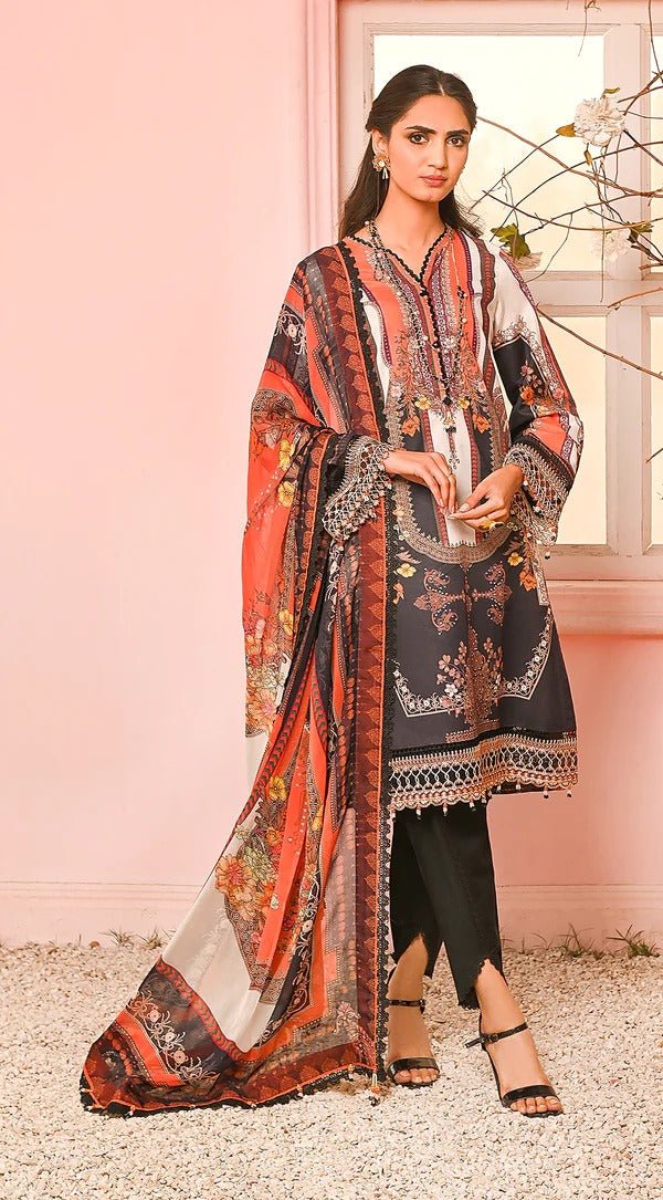 Anaya 3 Piece Unstitched Digital Printed Lawn Suit - VP23-08-VAANYA