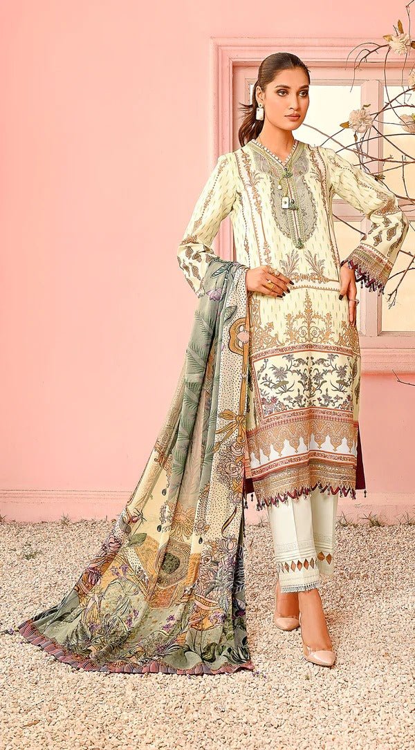 Anaya 3 Piece Unstitched Digital Printed Lawn Suit - VP23-13-LILA