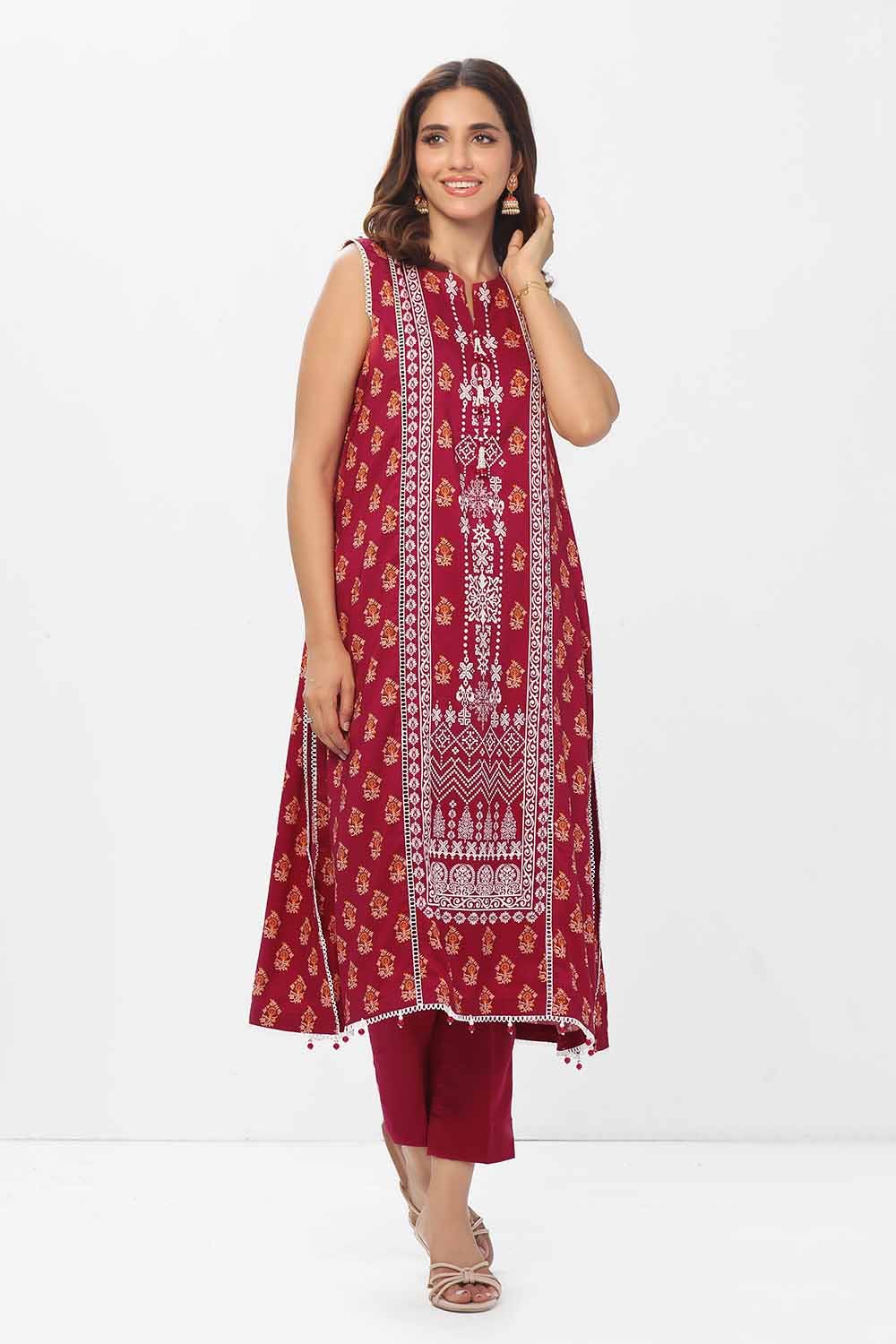 Gul Ahmed 1PC Unstitched Printed Linen Shirt VS-42001