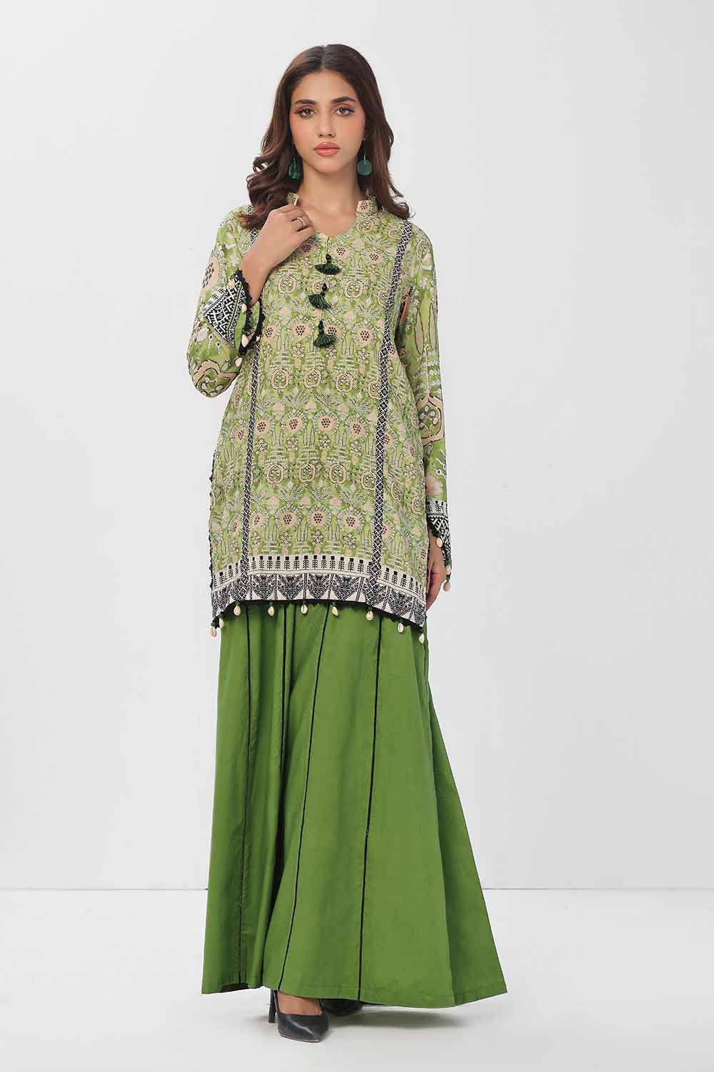 Gul Ahmed 1PC Unstitched Printed Linen Shirt VS-42003