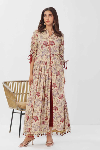 Gul Ahmed 1PC Unstitched Printed Linen Shirt VS-42004