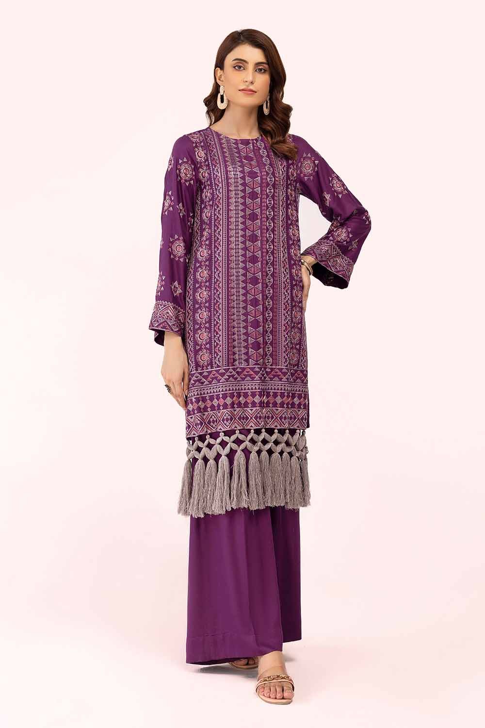 Gul Ahmed 2PC Unstitched Embroidered Cotail Suit VT-42003