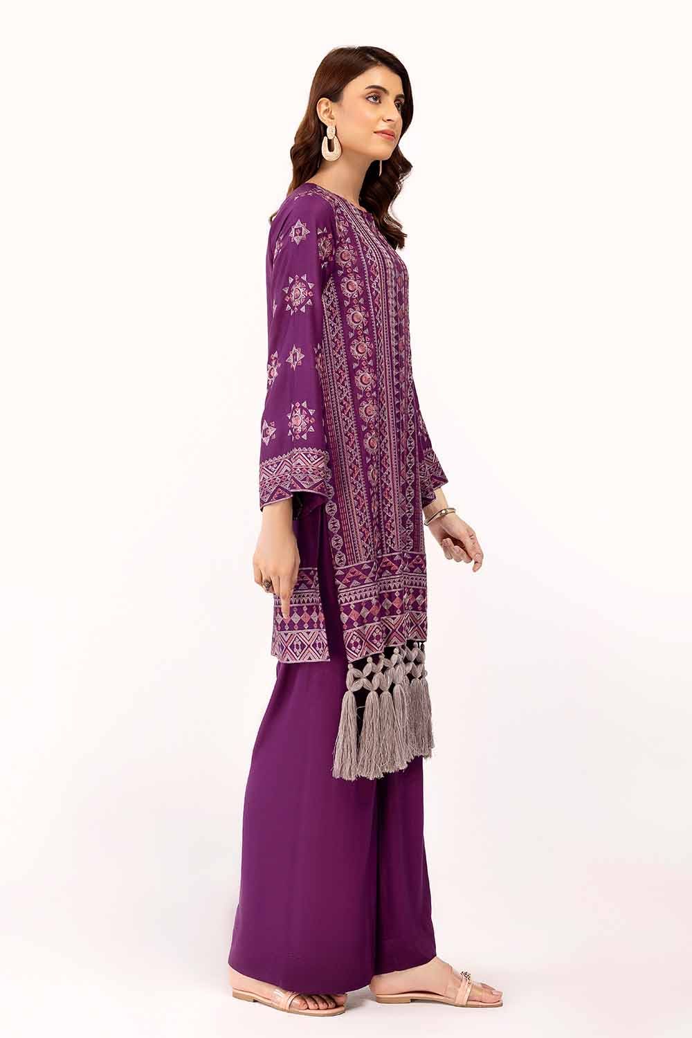 Gul Ahmed 2PC Unstitched Embroidered Cotail Suit VT-42003