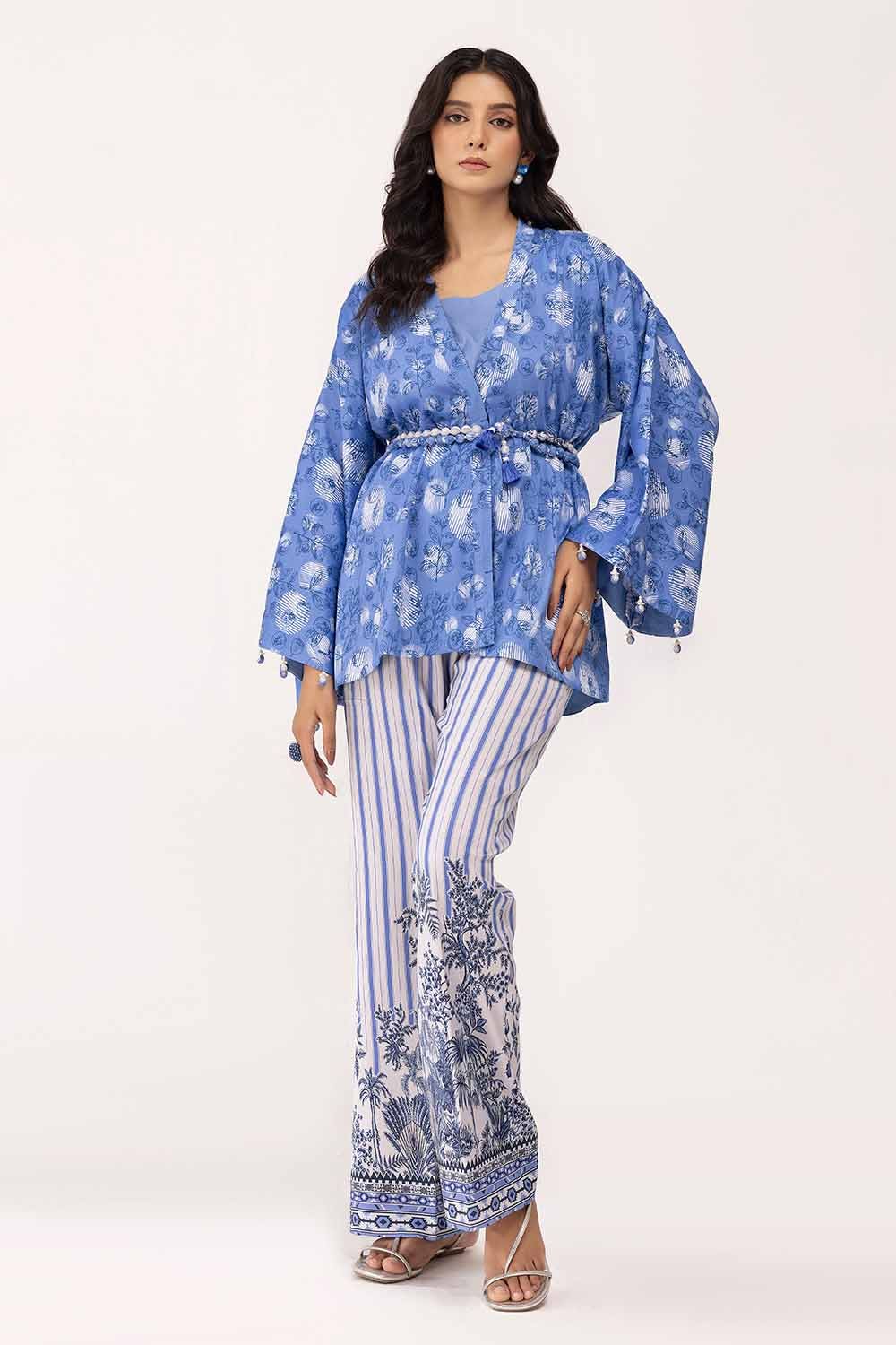 Gul Ahmed 2PC Unstitched Printed Cotail Suit VT-42004