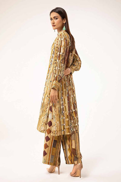 Gul Ahmed 2PC Unstitched Printed Linen Suit VT-42007