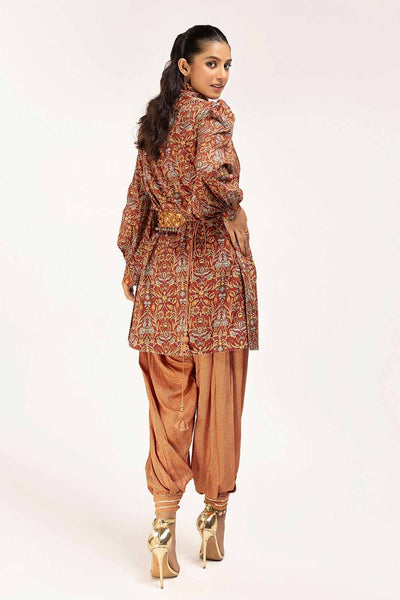 Gul Ahmed 2PC Unstitched Printed Linen Suit VT-42008