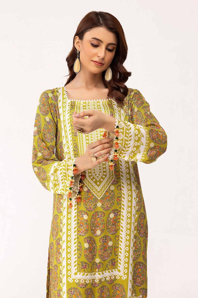 Gul Ahmed 2PC Unstitched Printed Cotail Suit VT-42009